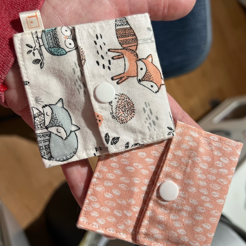 Fox and Owl Patterned Tubie Pockets